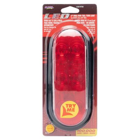 BLAZER Tail Light Kit, LED Lamp, Red Light, Red Housing, Polycarbonate Lens C561RTM